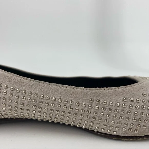 Balenciaga y2k Gray Studded Ballet Flats - Picture 12 of 16